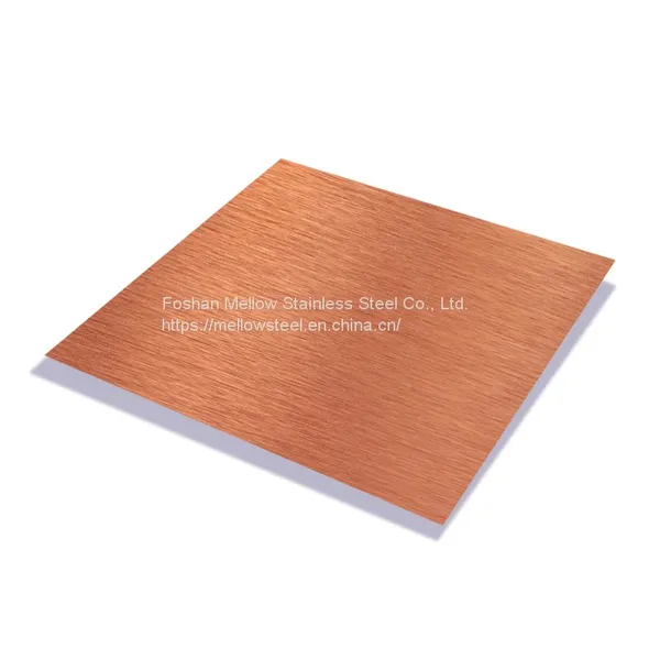 Mill Edge Antique Brass Titanium Slit Edged Bead Blast Sand Blasted Anti Corrosion Inox Stainless Steel Sheet photo-4