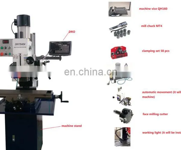 ZAY7045V Variable Speed Milling and Drilling Machine With CE Standard photo-5