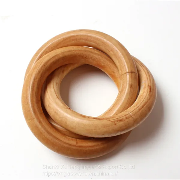 Eco-Friendly Wood Round Napkin Rings for Dinning Table Parties for Everyday photo-3