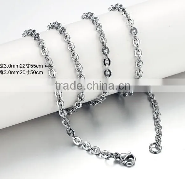 100% 316L Stainless Steel Chain Necklace Silver Gold Plated Snake Chain for Pendants photo-4