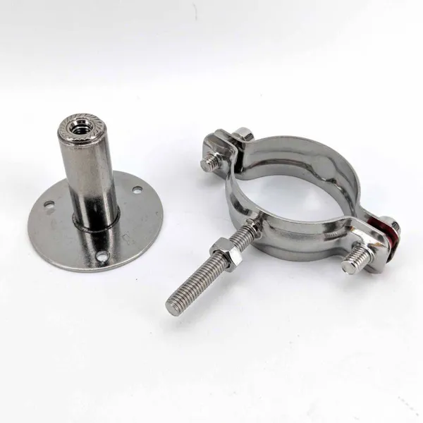 Adjustable Height Pipe Support, for Process Pipeline Installation, Pipe Hanging and Fixing, Steel Pipe Hoop, Pipe Clamp, Customizable Clips for Outer Diameters From 12 to 219 photo-3