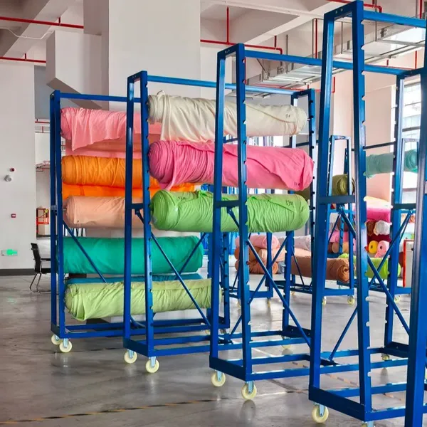 Garment Factory Fabric Cart - Adjustable Sorting Trolley for Bulk Textiles photo-5