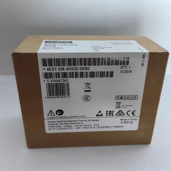 6ES7234-4HE32-0XB0 Siemens S7-1200 SM1234 4AI/2AO Analogue Input/output Module Price Siemens PLC Supplier