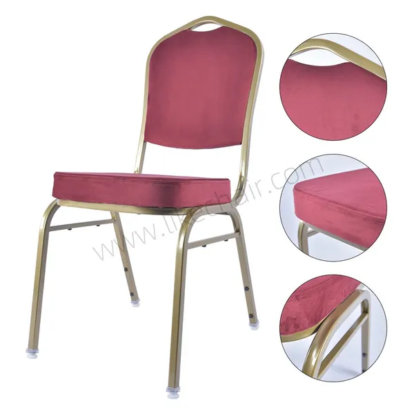 Fabric Traditional Modern Design Stackable Banquet Chairs for Commercial Use in Weddings and Hotels photo-5