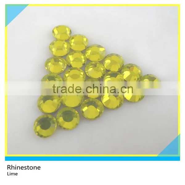 Sparking Gold Color Hotfix Stone For Shoes SS6/SS8/SS10 Round Rhinestone photo-3