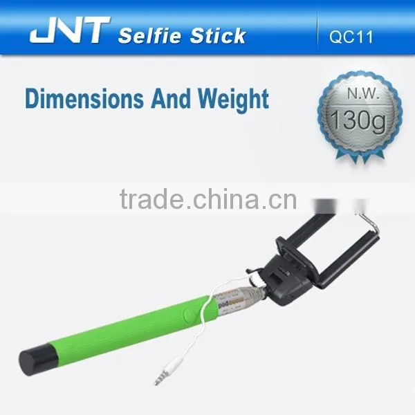 1$ Monopod Smart Phone Wire Selfie Stick With 1 Year Warranty photo-2
