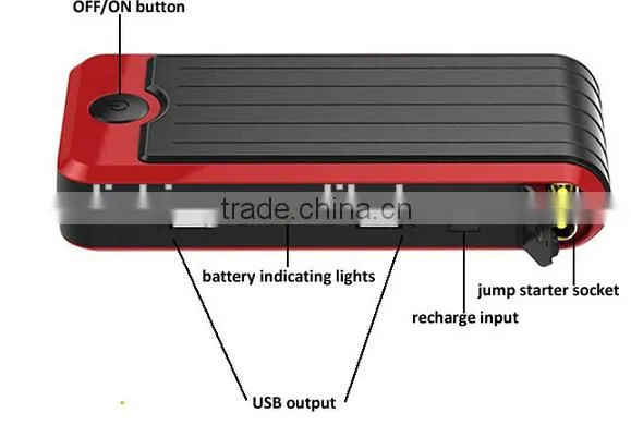 2016 New 12V Car Battery Fast Charge Portable Multi-Function Power Bank Car Jump Starter photo-4