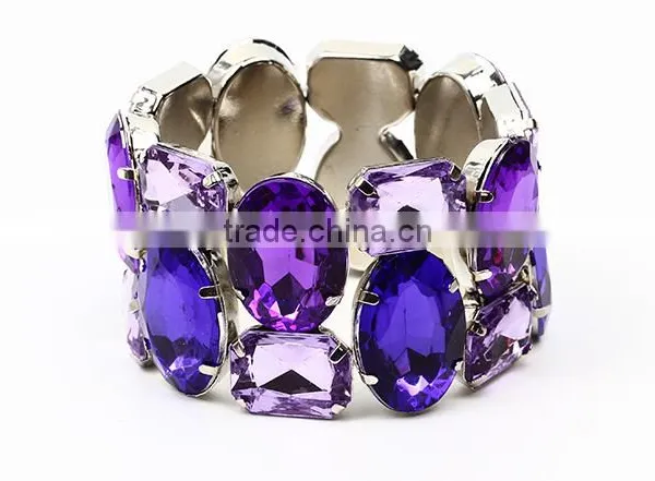 Wholesale Jewelry Factory Elastic Crystal Bracelet Exaggerate Bracelet photo-3