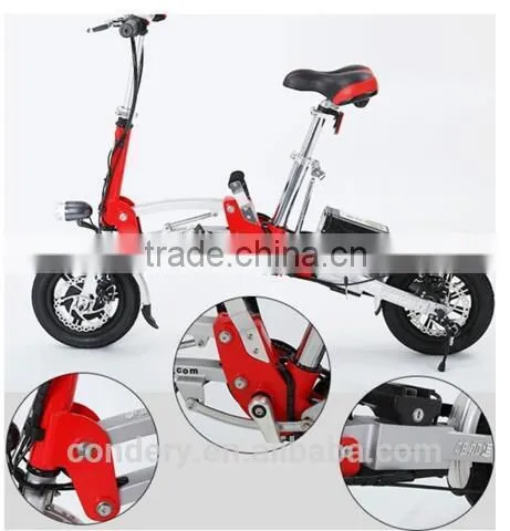 2016 New Electric Bike 14 Inch Electric Folding Bicycle 250W Electric Bicycle China Accept OEM photo-4