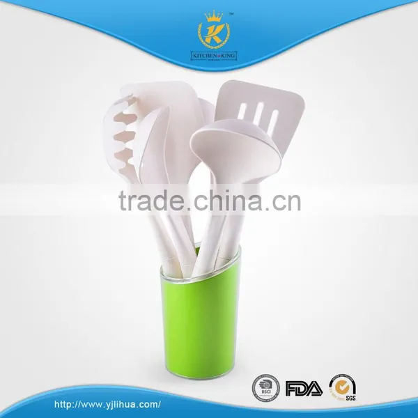 KITCHEN KING Nylon Utensils With Holder Set FDA/LFGB Quality