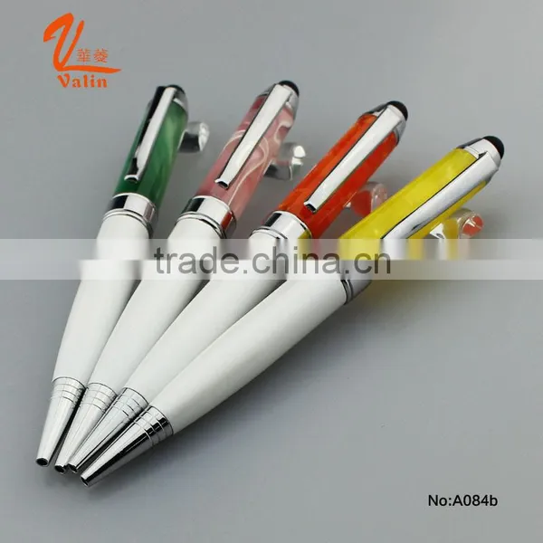Innovative Design Colorful Acrylic Metal USB Ball Pen Supplier's Choice photo-5