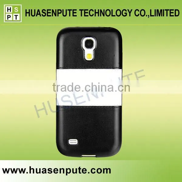 Factory Price Strip Style TPU Soft Back Case PU Leather Holster for Samsung S4 Mini photo-6