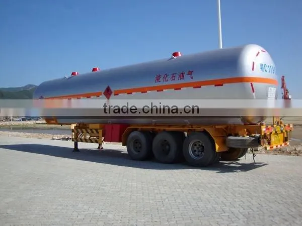 24.55Tons Propane Gas Tank Trailer for Sale, 3 Axles Lpg Trailer photo-2