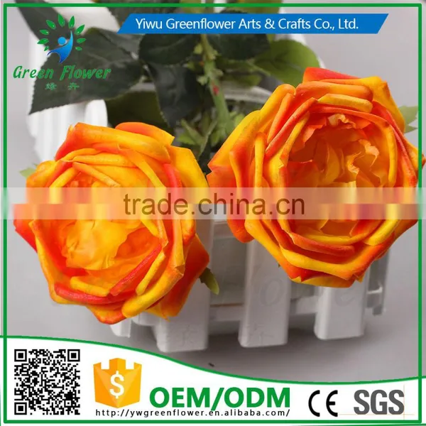 2016 Wholesale Multicolor Latex PU Artificial Flowers Diamond Rose Real Touch Bouquet Wedding Bridal Decor Display Flower photo-4