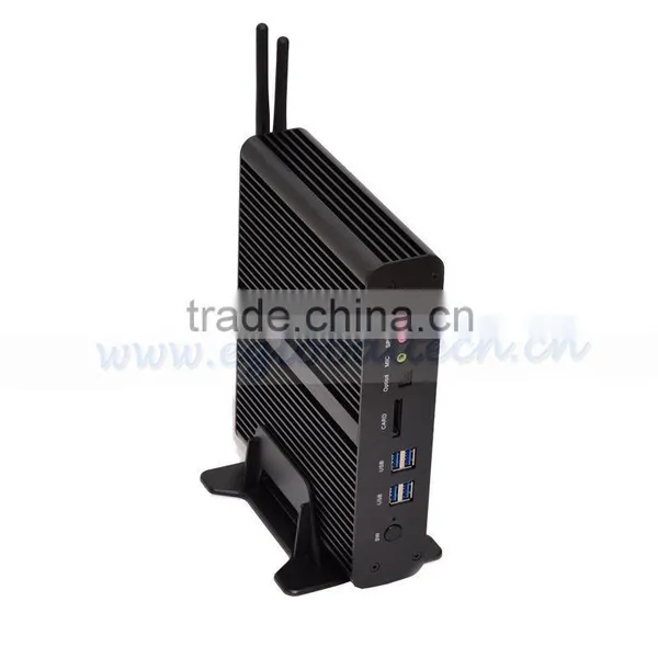 Micro pc Gaming Desktop Computer i7 5500u Broadwell Chipset 2 Rj45 2hdmi sd Card Optical Fiber Nettop pc Portable photo-5