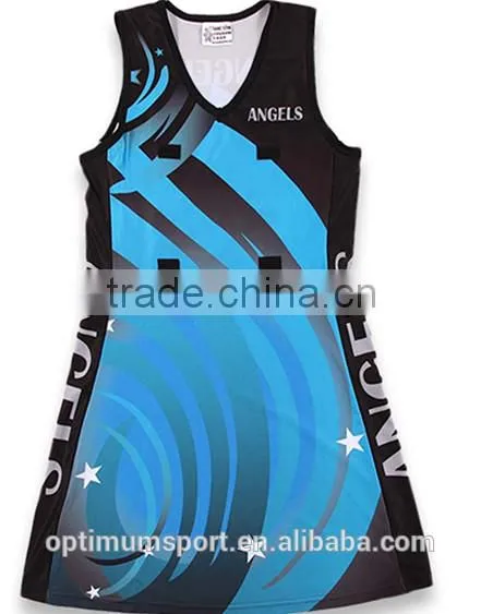 Custom Low Price Polyester Sublimation Netball Dress photo-3