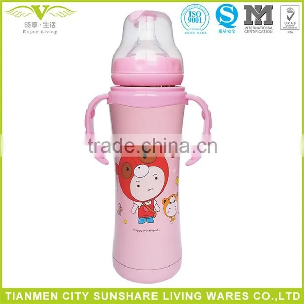 304 Food Grade Double Vaccum Insulation Stainless Steel Baby Feeding Bottle