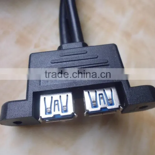 High Quality USB AF*2 TO 20P Housing 3.0 Cable photo-3