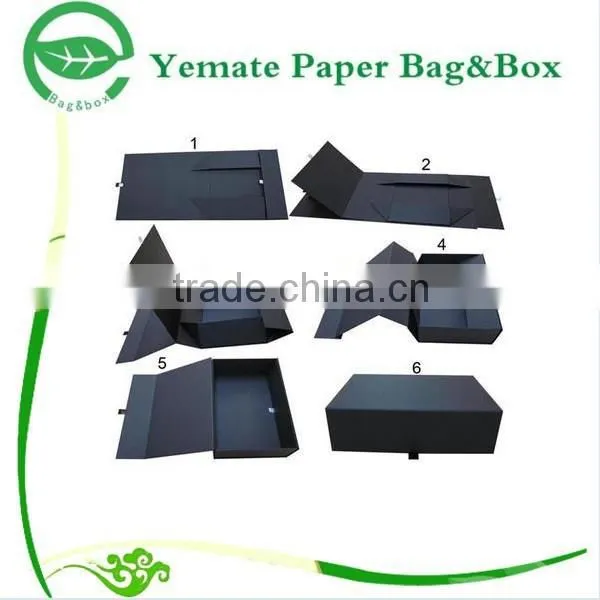 Cardboard Packaging Box Manufacturer! Custom Luxury Handmade Creative Design Printed Gift Products Packaging Black Jewelry Box
