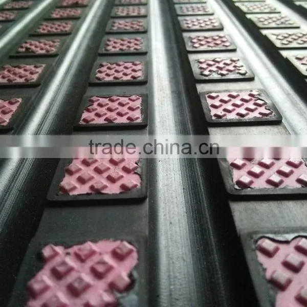 High Alumina Ceramic Tiles Embedded in Rubber Sheet for Pulley Lagging photo-2