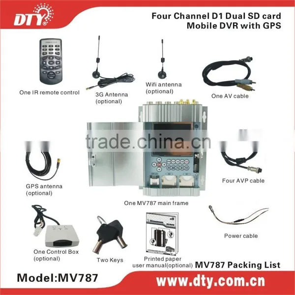 Hot Sale Shenzhen 4 ch SD Card Car Dvr Rearview Mirror, MV787 Series photo-5