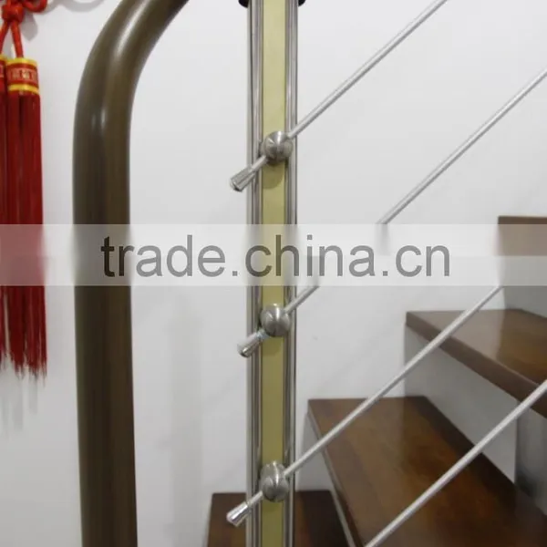 Prefabricated Stainless Steel Wood Straight Stairs China Supplier Quality Choice photo-3