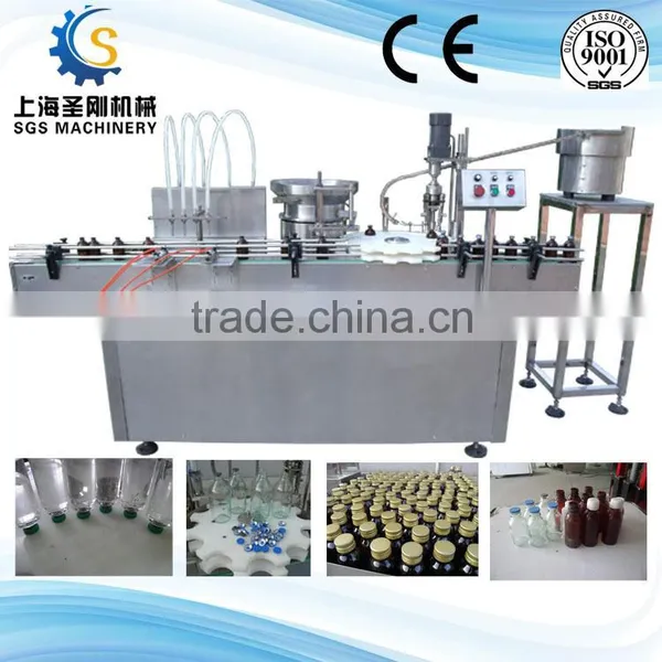 Full Automatic 30-150ml Bottle Drinks Filling and Rolling Machine photo-5