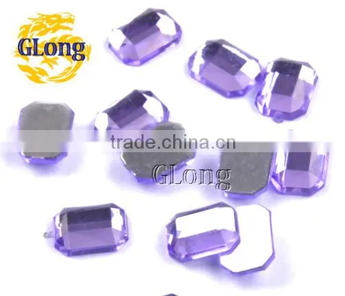 6*8mm Acrylic Flat Back Octagon Mix Color Bling Rhinestone&Crystal For Stylish Bags Garment Shoes #GY010-8P(Mix-s) photo-5