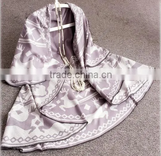 Shawl Scarf Tribal Fringe Hoodies Jacket Ethnic Warm Cardigans For Women Blankets Cape Shawl Ponchos and Capes photo-6