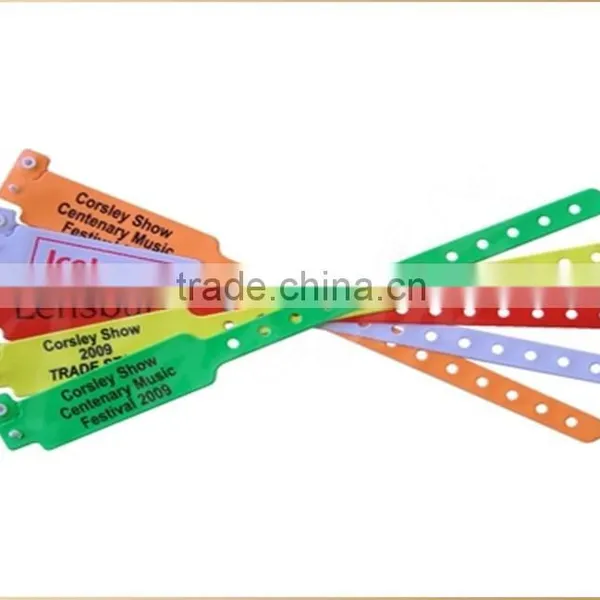 2015 Hot Door Entry PVC Plastic ID Vinyl Wristbands Bracelets photo-6