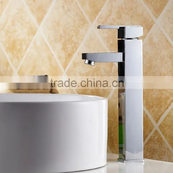Brass High Body Square Basin Mixer/high Grand Faucet photo-2