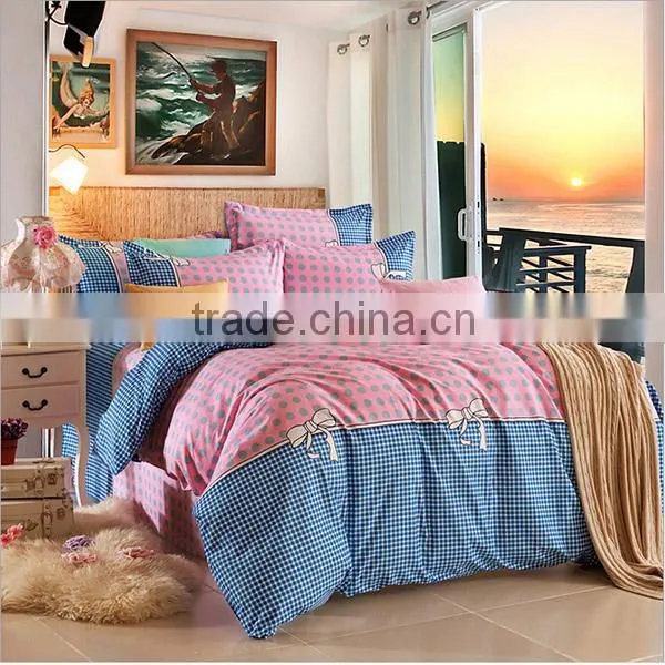2015 Fashion Rose Flower Comfortable Chinese 100% Natural Cotton Bedding Set photo-4