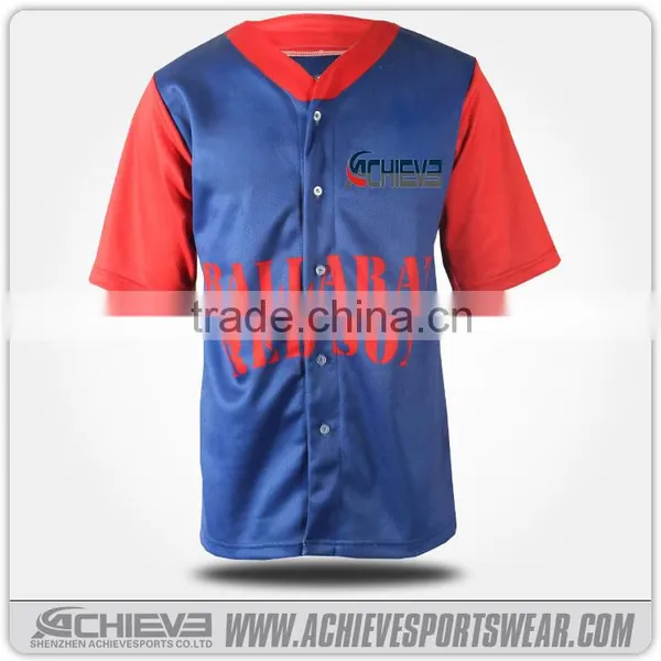 Factory Supply High Quality Striped Baseball Jersey photo-3