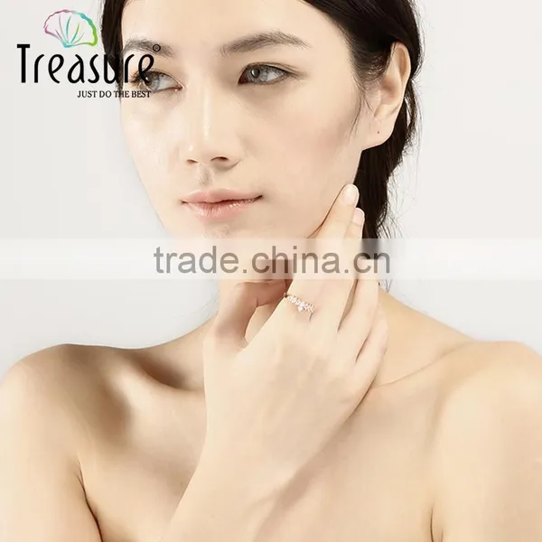 Diamond Jewelry Fashion Rose Gold Ring Jewelry for Wedding photo-3