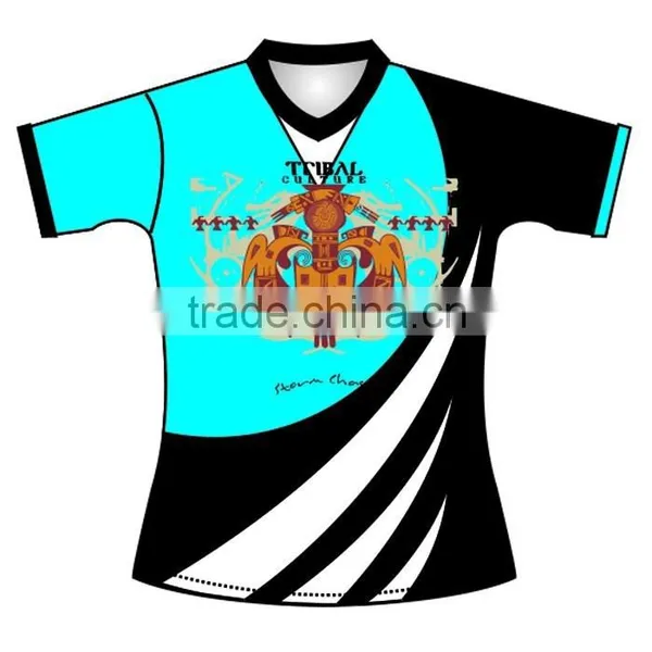 New Arrival 100% Polyester Subliamtion Custom Rugby Jersey photo-2