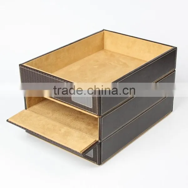 Hot Sell High Quality Multipurpose Genuine Leather or Faux Leather Tray photo-4