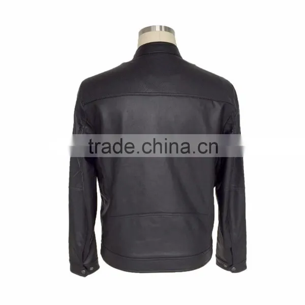 2016 New Fashion Cheap Bulk Men PU Leather Jackets Wholesale China Supplier photo-2