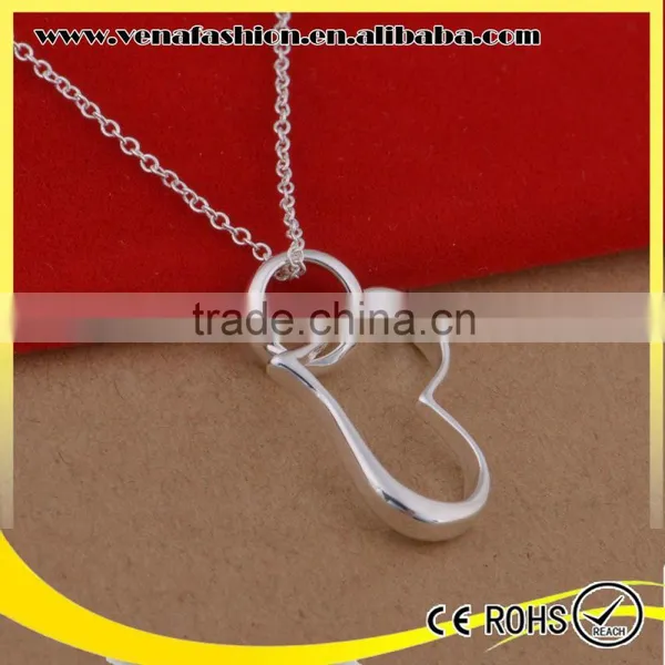 Heart Model 925 Sterling Silver Jewelry Wholesale Necklace Quality Choice photo-3