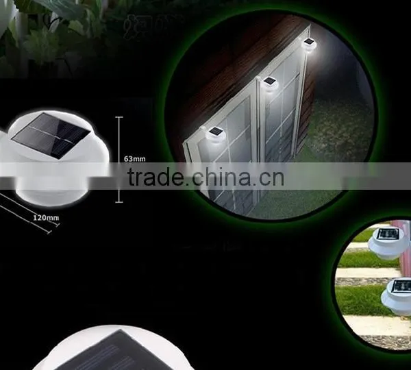 NEW Solar Powered Wall Pathway Lighting / Fence Gutter Outdoor Solar Garden Yard LED Light photo-4