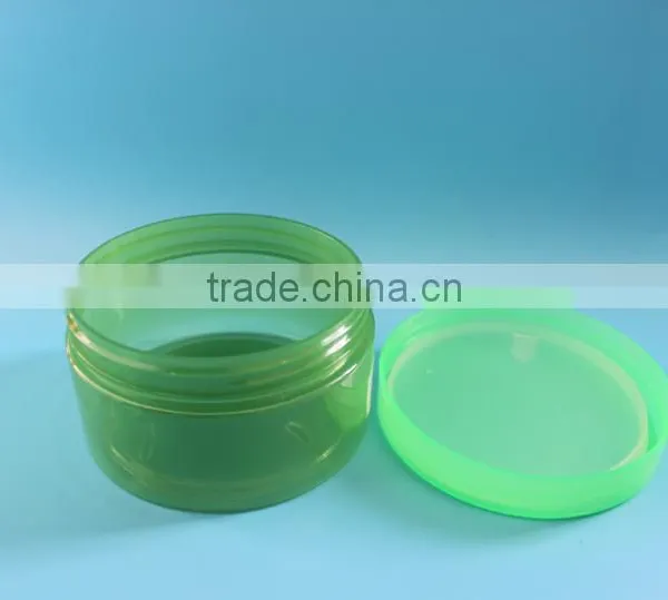200ml 200g Green Clear Plastic PET Bath Salt Jar for SPA photo-3