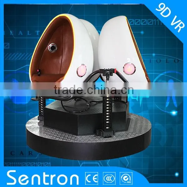 3 Seats 9D VR Egg Cinema 9d Arcade Game Machine for Shopping Mall Cinema Hall Equipment photo-2