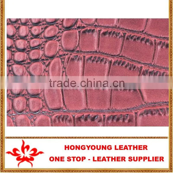 Polish Crocodile Grain Leather for Handmade Leather Shoes,idea for Replace Genuine Leather