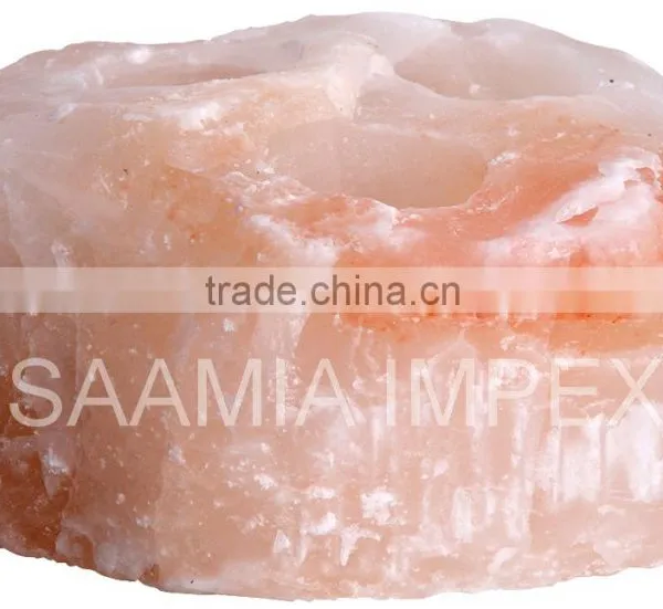 Beautiful Himalayan Salt Natural Candle Holder photo-5