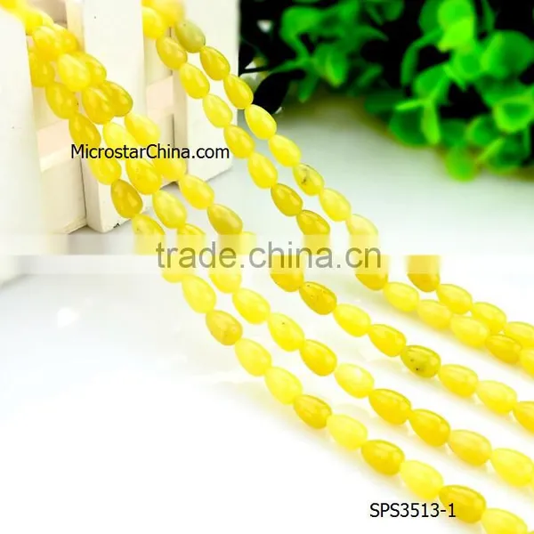 Wholesale 2016 New Fashion DIY Waterdrop 6*9mm Yellow Aventurine Beads for Jewelry Making photo-2