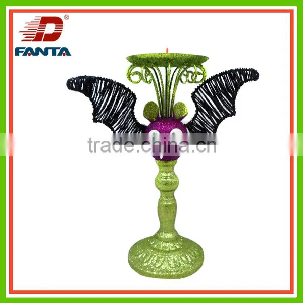 Cutie Halloween Metal Bat Candle Holder for Table Decoration