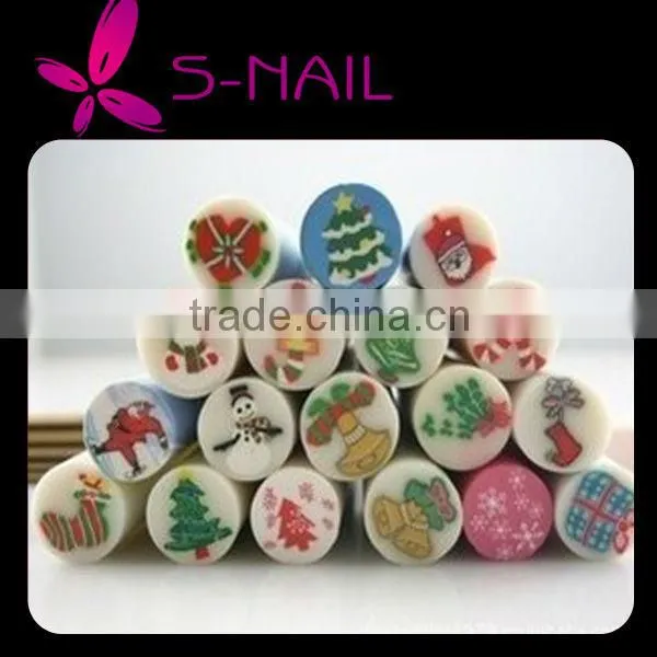 Hot Sell Chrismas Fimo Cane, Nail Art Polymer Clay Cane Bar