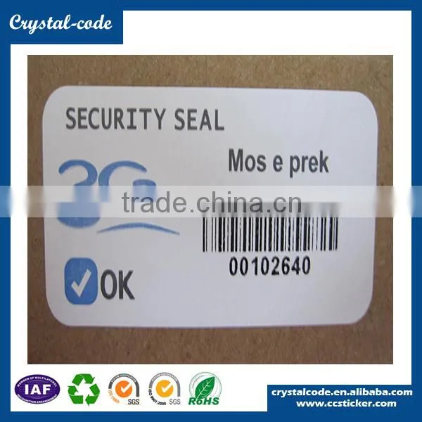 Destructive Self Adhesive Label if Removed photo-4