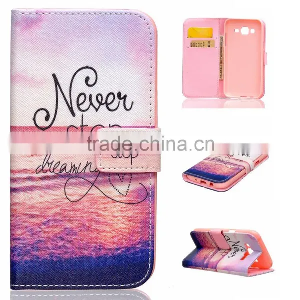 Fashion Lovely Color Printing Leather Wallet Case Cover For Samsung Galaxy J5 photo-2