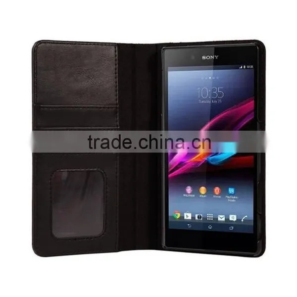 Book Style PU Leather Wallet Case Cover For Sony Xperia Z4 photo-4