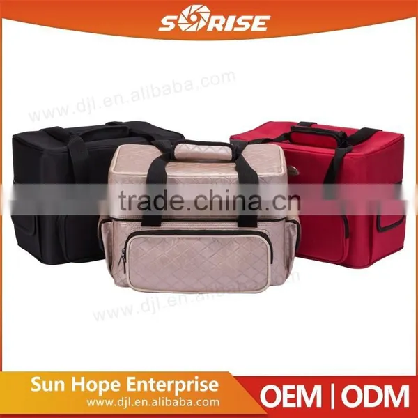 2015 Fashionable Red Nylon Carry Makeup Case photo-5